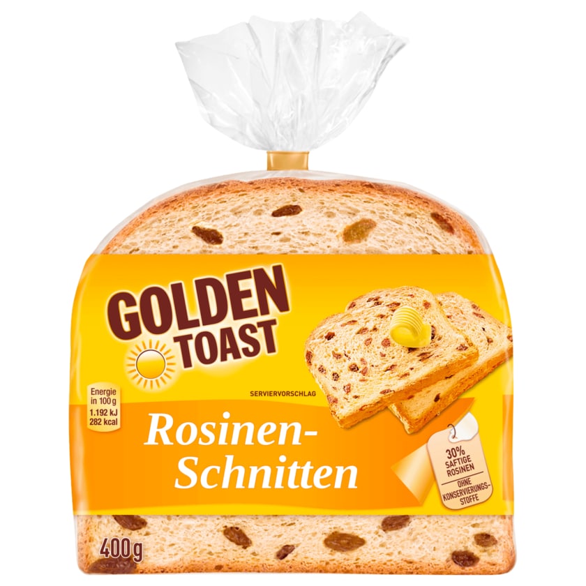 Golden Toast Rosinen-Schnitten 400g